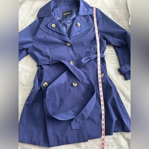 London Fog blue rain trench coat - Picture 9 of 11